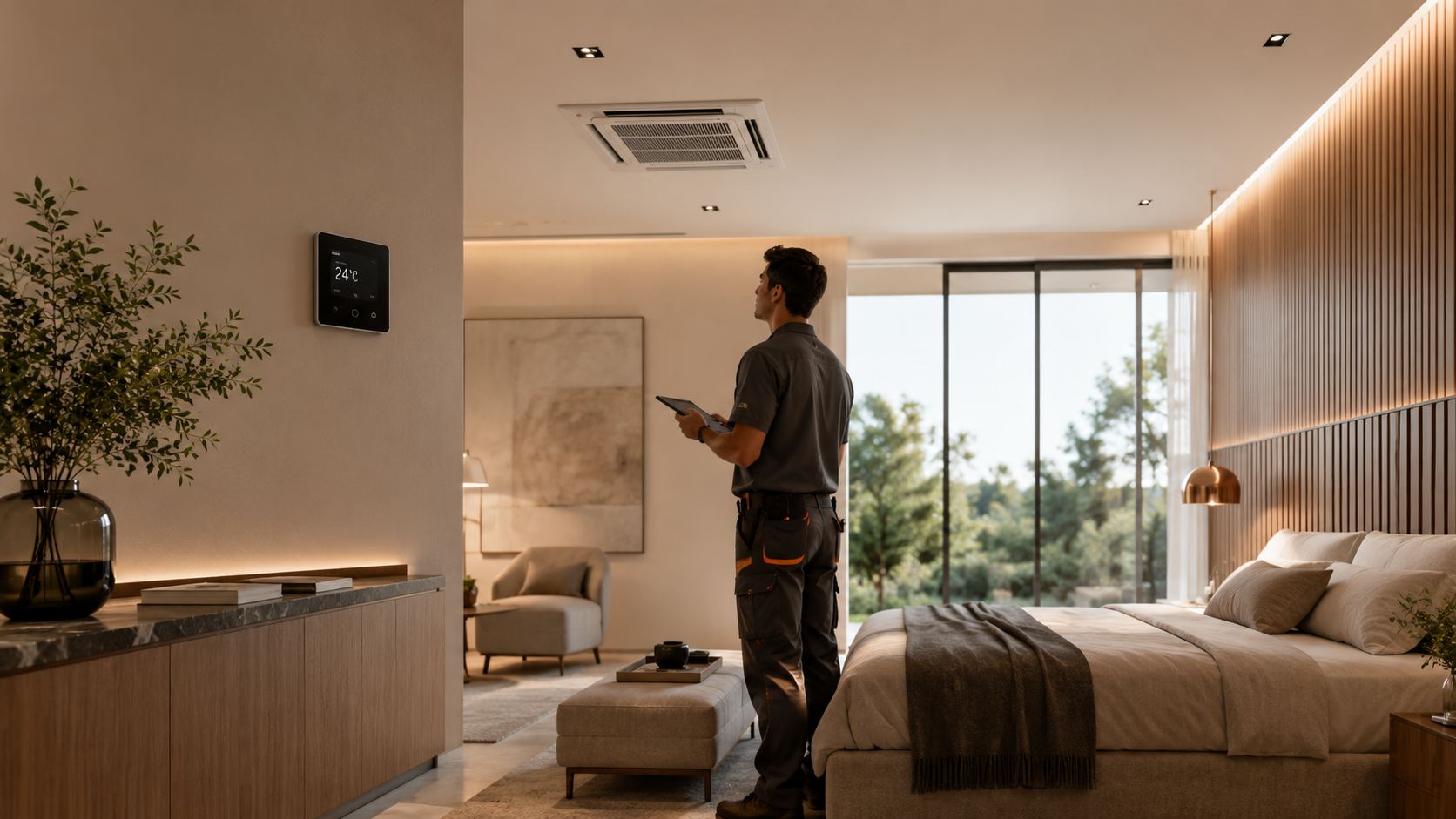 Imagen de climatización y confort en vivienda moderna Horcacor